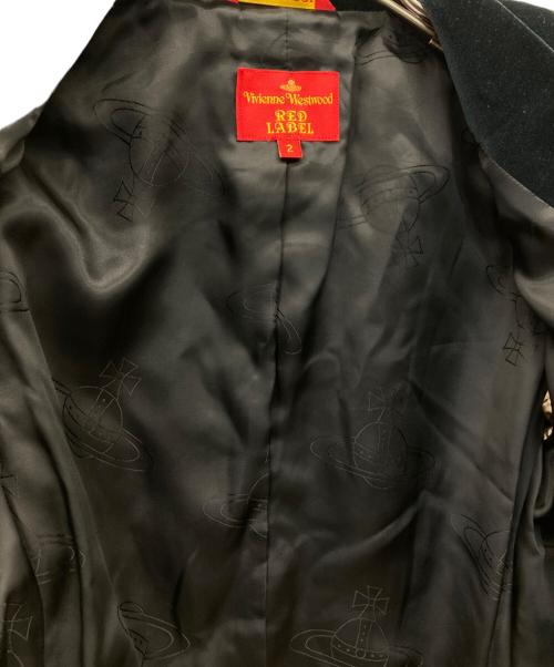 Vivienne Westwood RED LABEL（ヴィヴィアンウエストウッドレッドレーベル）Vivienne Westwood RED LABEL (ヴィヴィアンウエストウッドレッドレーベル) ベロア ラブジャケット ブラック×レッド サイズ:2の古着・服飾アイテム