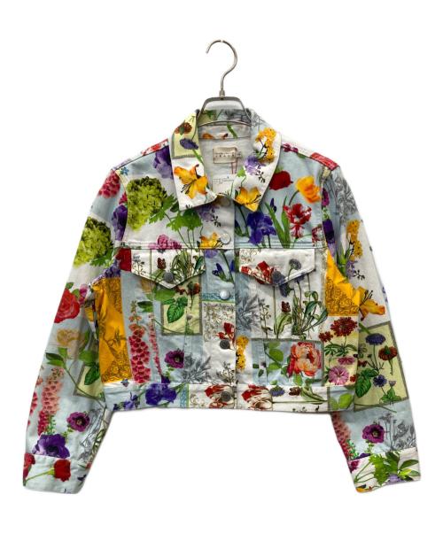 alice+olivia（アリスアンドオリビア）alice+olivia (アリスアンドオリビア) CHLOE BOXY CROPPED JAKET マルチカラー サイズ:Ｌ 未使用品の古着・服飾アイテム