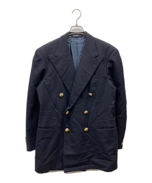 POLO RALPH LAUREN（ポロ・ラルフローレン）POLO RALPH LAUREN (ポロ・ラルフローレン) 金釦ウールダブルジャケット ネイビー サイズ:不明の古着・服飾アイテム