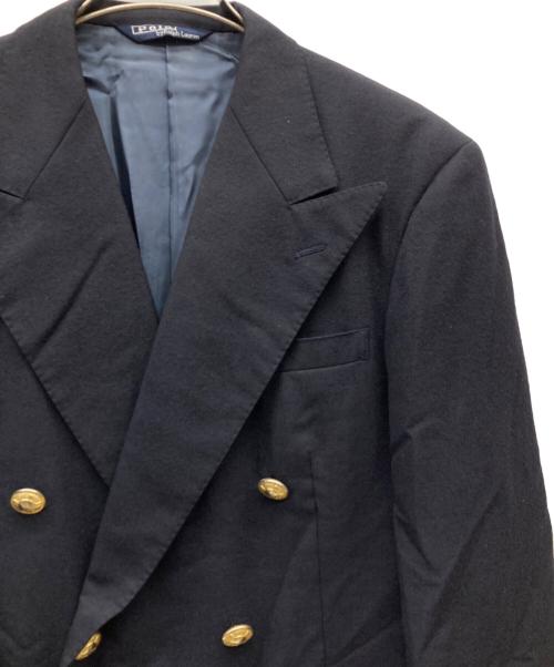 POLO RALPH LAUREN（ポロ・ラルフローレン）POLO RALPH LAUREN (ポロ・ラルフローレン) 金釦ウールダブルジャケット ネイビー サイズ:不明の古着・服飾アイテム