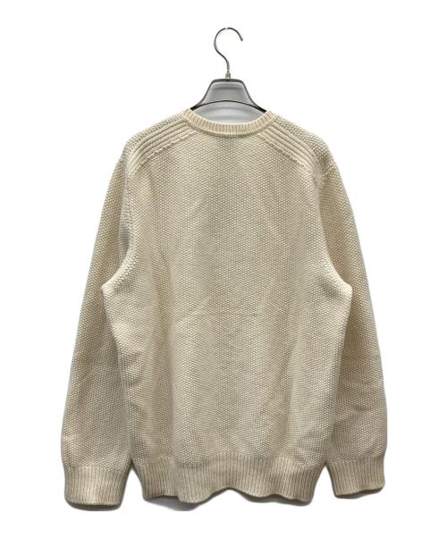 LOUIS VUITTON（ルイ ヴィトン）LOUIS VUITTON (ルイ ヴィトン) ウールカシミヤVネックニット ホワイト サイズ:Mの古着・服飾アイテム