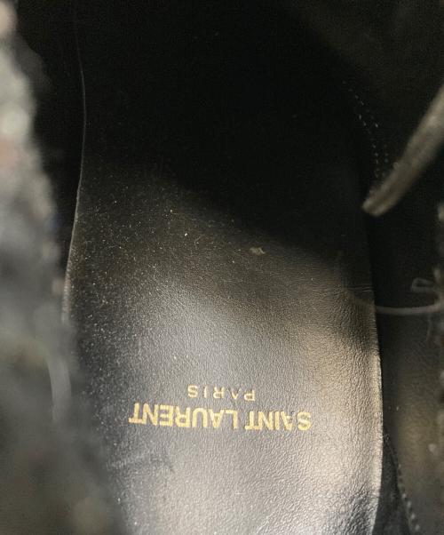 Saint Laurent Paris（サンローランパリ）Saint Laurent Paris (サンローランパリ) ボアハイカットスニーカー ブラック サイズ:41の古着・服飾アイテム
