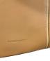 中古・古着 BURBERRY (バーバリー) レザースクエアトートバッグ ベージュ：15000円