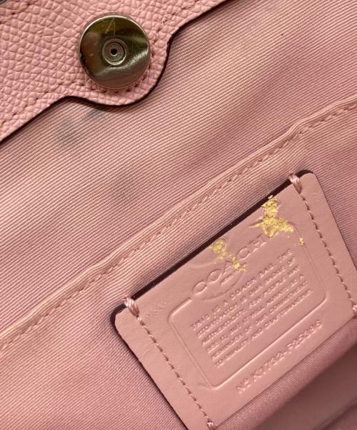 COACH（コーチ）COACH (コーチ) シグネチャー 2WAY ショルダーバッグ ブラウンピンクの古着・服飾アイテム