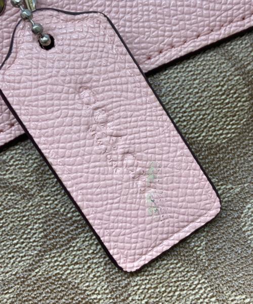COACH（コーチ）COACH (コーチ) シグネチャー 2WAY ショルダーバッグ ブラウンピンクの古着・服飾アイテム
