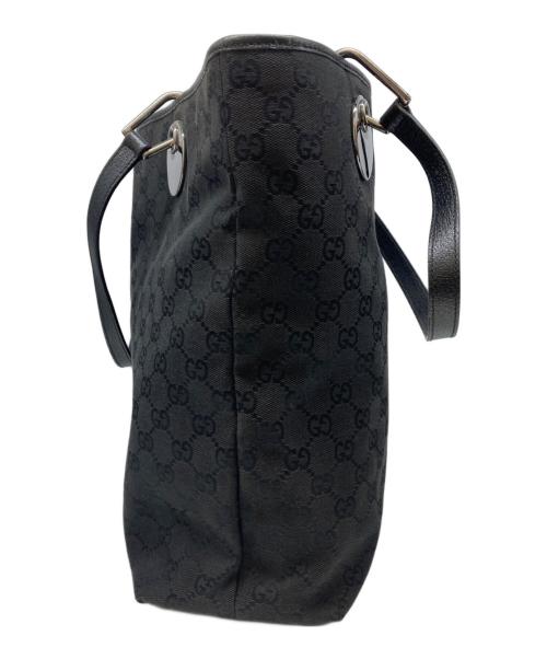 GUCCI（グッチ）GUCCI (グッチ) GGキャンバス トートバッグ ブラックの古着・服飾アイテム