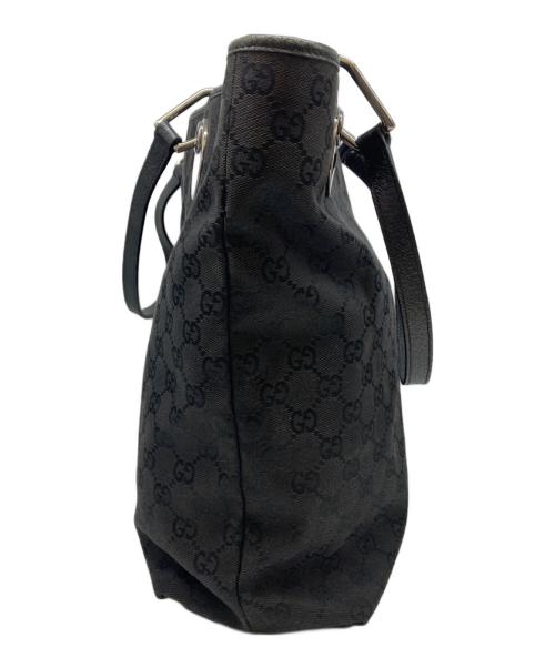 GUCCI（グッチ）GUCCI (グッチ) GGキャンバス トートバッグ ブラックの古着・服飾アイテム