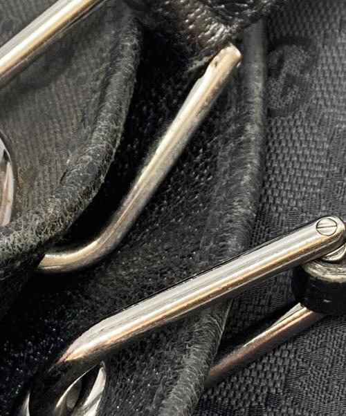 GUCCI（グッチ）GUCCI (グッチ) GGキャンバス トートバッグ ブラックの古着・服飾アイテム