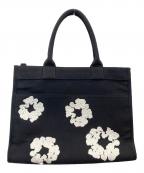 Denim Tearsデニムティアーズ）の古着「Cotton Wreath Canvas Tote Bag」｜ブラック