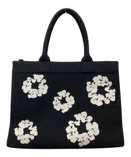 Denim Tears（デニムティアーズ）Denim Tears (デニムティアーズ) Cotton Wreath Canvas Tote Bag ブラックの古着・服飾アイテム