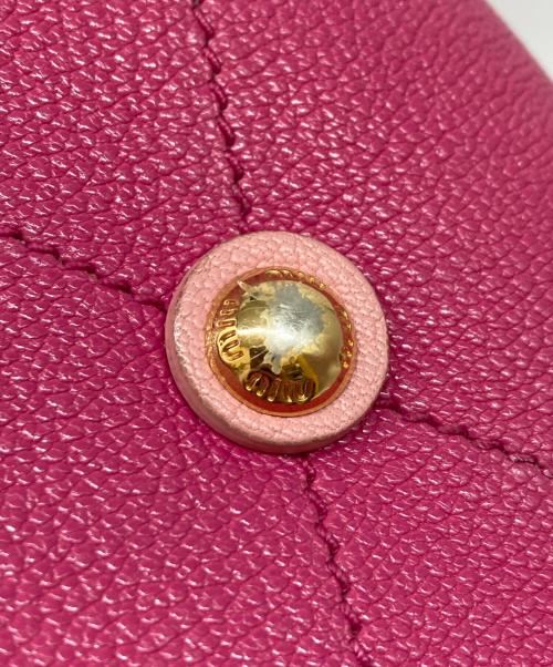MIU MIU（ミュウミュウ）MIU MIU (ミュウミュウ) 2WAYショルダーバッグ ピンクの古着・服飾アイテム