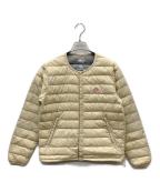 DANTONダントン）の古着「Crew Neck Inner Down Jacket」｜ベージュ