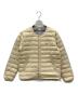 DANTON（ダントン）の古着「Crew Neck Inner Down Jacket」｜ベージュ