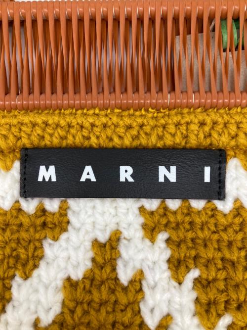 MARNI（マルニ）MARNI (マルニ) クロシェフレームバッグ イエロー 未使用品の古着・服飾アイテム