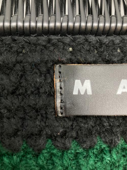 MARNI（マルニ）MARNI (マルニ) クロシェフレームバッグ グリーン×ホワイトの古着・服飾アイテム