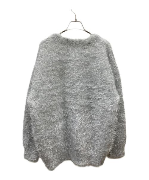 THIRD MAGAZINE（サードマガジン）THIRD MAGAZINE (サードマガジン) ラメニットカーディガン グレー サイズ:SIZE 9の古着・服飾アイテム