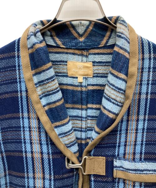 NIGEL CABOURN（ナイジェルケーボン）NIGEL CABOURN (ナイジェルケーボン) MOUNTAINEER BLANKET JACKET ブルー サイズ:SIZE 8の古着・服飾アイテム