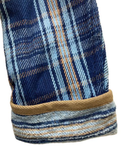 NIGEL CABOURN（ナイジェルケーボン）NIGEL CABOURN (ナイジェルケーボン) MOUNTAINEER BLANKET JACKET ブルー サイズ:SIZE 8の古着・服飾アイテム