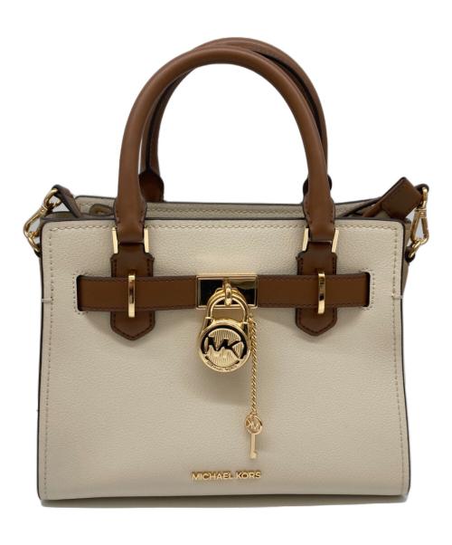 MICHAEL KORS（マイケルコース）MICHAEL KORS (マイケルコース) ハミルトン 2way サッチェル ベージュの古着・服飾アイテム