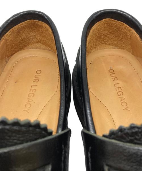 OUR LEGACY（アワーレガシー）OUR LEGACY (アワーレガシー) Tassel Loafer Calf Leather /タッセルローファー ブラック サイズ:37の古着・服飾アイテム