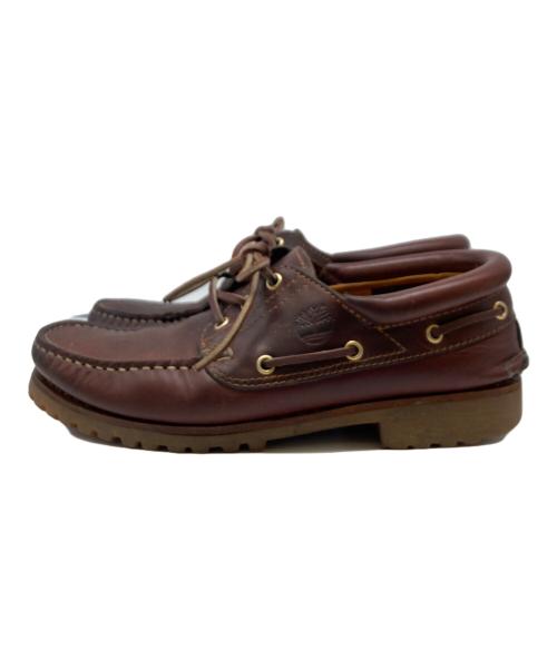 Timberland（ティンバーランド）Timberland (ティンバーランド) 3-EYE BOAT SHOE ブラウン サイズ:26の古着・服飾アイテム
