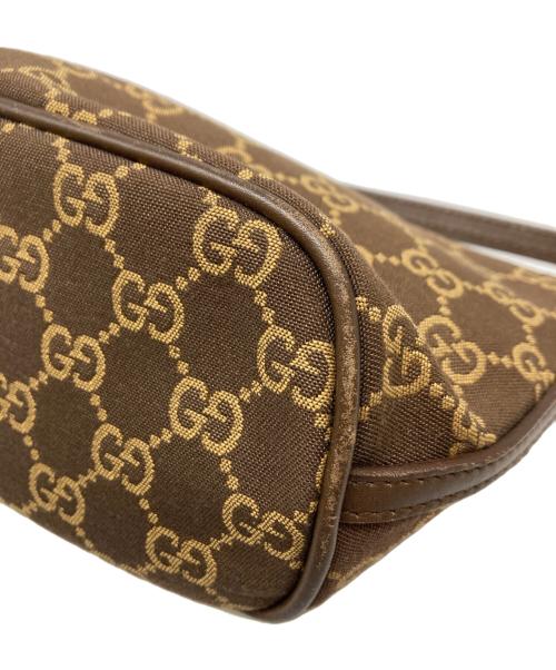 GUCCI（グッチ）GUCCI (グッチ) GGキャンバスアクセサリーポーチ ブラウンの古着・服飾アイテム