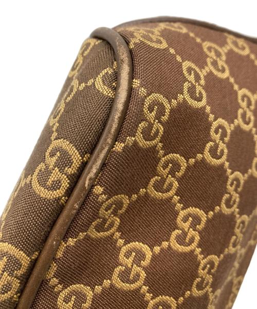 GUCCI（グッチ）GUCCI (グッチ) GGキャンバスアクセサリーポーチ ブラウンの古着・服飾アイテム