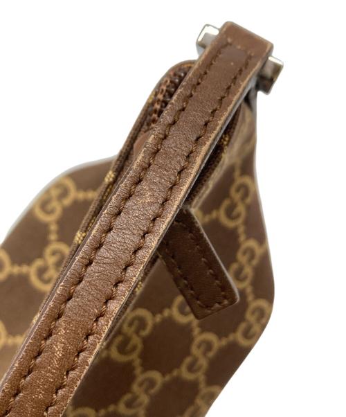GUCCI（グッチ）GUCCI (グッチ) GGキャンバスアクセサリーポーチ ブラウンの古着・服飾アイテム