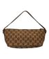 GUCCI (グッチ) GGキャンバスアクセサリーポーチ ブラウン：25000円