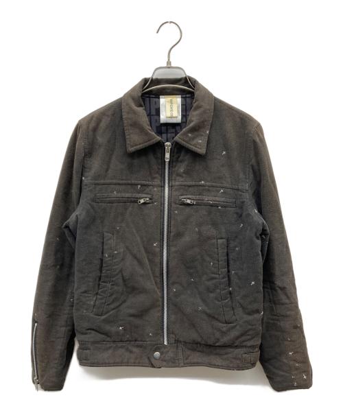 UNDERCOVER（アンダーカバー）UNDERCOVER (アンダーカバー) Cross Pattern Cotton Rider ブラウン サイズ:Mの古着・服飾アイテム