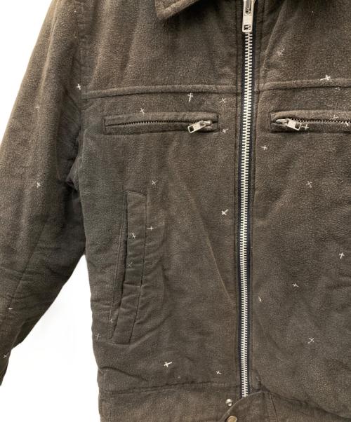 UNDERCOVER（アンダーカバー）UNDERCOVER (アンダーカバー) Cross Pattern Cotton Rider ブラウン サイズ:Mの古着・服飾アイテム