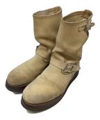 RED WINGレッドウィング）の古着「エンジニアブーツ」｜ベージュ