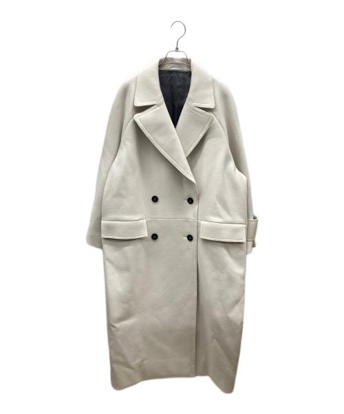 MAISON SPECIAL（メゾンスペシャル）MAISON SPECIAL (メゾンスペシャル) Super140 Melton Double Coat ホワイト サイズ:38の古着・服飾アイテム
