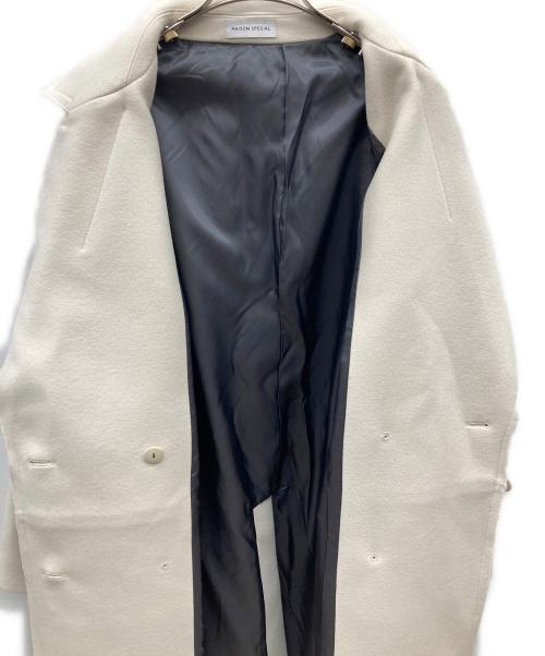 MAISON SPECIAL（メゾンスペシャル）MAISON SPECIAL (メゾンスペシャル) Super140 Melton Double Coat ホワイト サイズ:38の古着・服飾アイテム