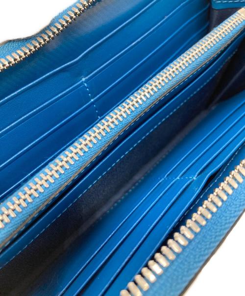 MCM（エムシーエム）MCM (エムシーエム) モノグラムラウンドファスナーウォレット シルバーの古着・服飾アイテム