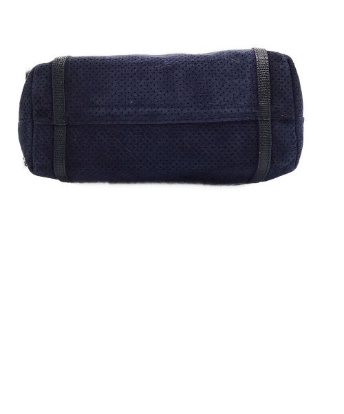 ATAO（アタオ）ATAO (アタオ) スウェードパンチング2WAYバッグ ネイビーの古着・服飾アイテム