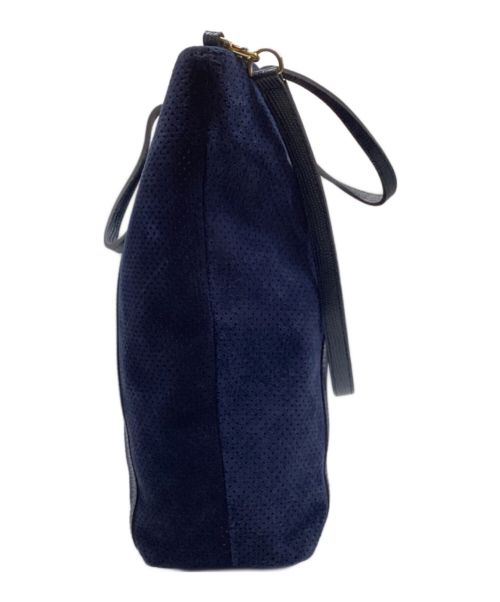 ATAO（アタオ）ATAO (アタオ) スウェードパンチング2WAYバッグ ネイビーの古着・服飾アイテム