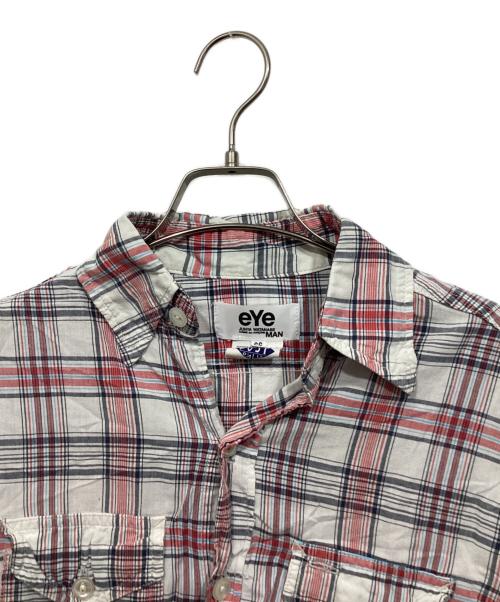 eYe COMME des GARCONS JUNYAWATANABE MAN（アイ コム デ ギャルソン ジュンヤ ワタナベ マン）eYe COMME des GARCONS JUNYAWATANABE MAN (アイ コム デ ギャルソン ジュンヤ ワタナベ マン) POST O'ALLS (ポストオーバーオールズ) チェックシャツ レッド×ホワイト サイズ:SSの古着・服飾アイテム