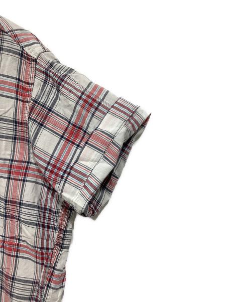 eYe COMME des GARCONS JUNYAWATANABE MAN（アイ コム デ ギャルソン ジュンヤ ワタナベ マン）eYe COMME des GARCONS JUNYAWATANABE MAN (アイ コム デ ギャルソン ジュンヤ ワタナベ マン) POST O'ALLS (ポストオーバーオールズ) チェックシャツ レッド×ホワイト サイズ:SSの古着・服飾アイテム