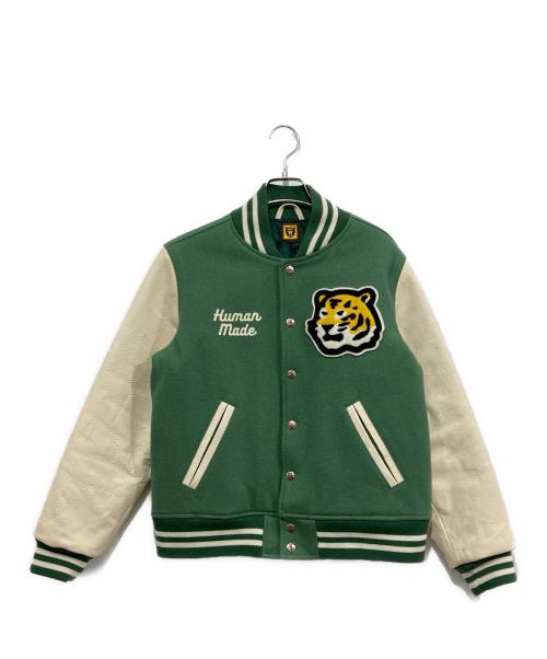 HUMAN MADE（ヒューマンメイド）HUMAN MADE (ヒューマンメイド) バーシティジャケット/VARSITY JACKET グリーン サイズ:Sの古着・服飾アイテム