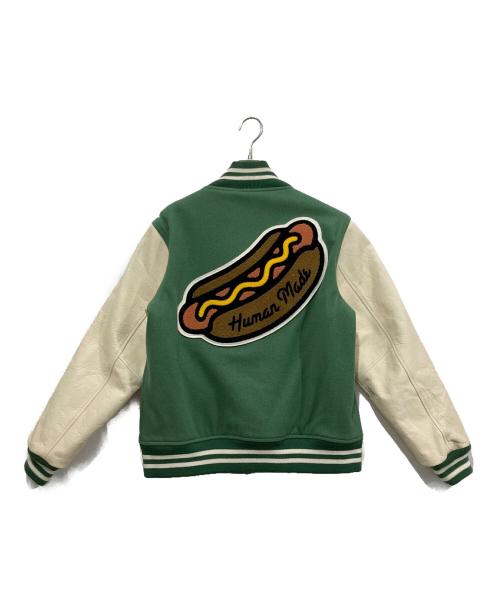 HUMAN MADE（ヒューマンメイド）HUMAN MADE (ヒューマンメイド) バーシティジャケット/VARSITY JACKET グリーン サイズ:Sの古着・服飾アイテム