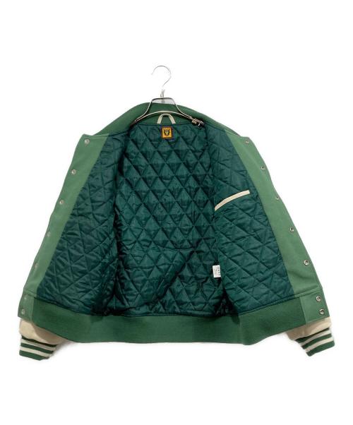 HUMAN MADE（ヒューマンメイド）HUMAN MADE (ヒューマンメイド) バーシティジャケット/VARSITY JACKET グリーン サイズ:Sの古着・服飾アイテム
