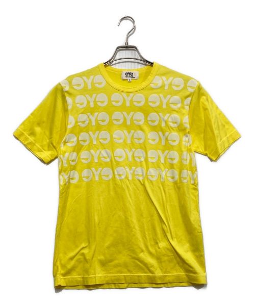 eYe COMME des GARCONS JUNYAWATANABE MAN（アイ コム デ ギャルソン ジュンヤ ワタナベ マン）eYe COMME des GARCONS JUNYAWATANABE MAN (アイ コム デ ギャルソン ジュンヤ ワタナベ マン) ロゴプリントTシャツ イエロー サイズ:Sの古着・服飾アイテム