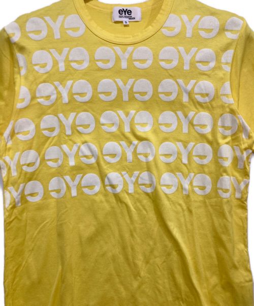 eYe COMME des GARCONS JUNYAWATANABE MAN（アイ コム デ ギャルソン ジュンヤ ワタナベ マン）eYe COMME des GARCONS JUNYAWATANABE MAN (アイ コム デ ギャルソン ジュンヤ ワタナベ マン) ロゴプリントTシャツ イエロー サイズ:Sの古着・服飾アイテム