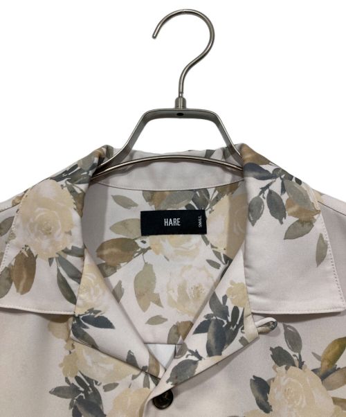 HARE（ハレ）HARE (ハレ) 花柄半袖シャツ ベージュ サイズ:Sの古着・服飾アイテム