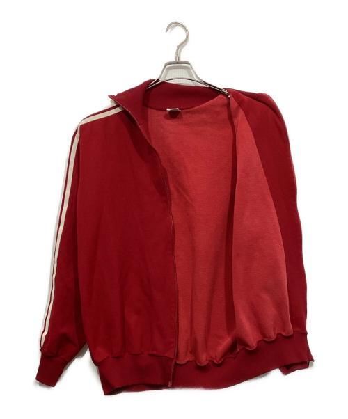 adidas（アディダス）adidas (アディダス) ヴィンテージノーマークトラックジャケット レッド サイズ:9の古着・服飾アイテム
