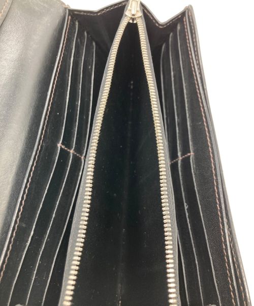 WILDSWANS（ワイルドスワンズ）WILDSWANS (ワイルドスワンズ) WAVE シェルコードバンウォレット ブラックの古着・服飾アイテム