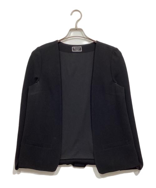 Diagram GRACE CONTINENTAL（ダイアグラム グレースコンチネンタル）Diagram GRACE CONTINENTAL (ダイアグラム グレースコンチネンタル) イレギュラースリーブジャケット ブラック サイズ:38の古着・服飾アイテム