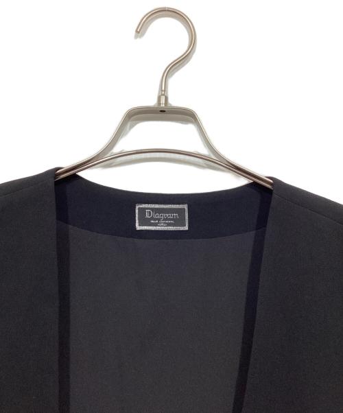 Diagram GRACE CONTINENTAL（ダイアグラム グレースコンチネンタル）Diagram GRACE CONTINENTAL (ダイアグラム グレースコンチネンタル) イレギュラースリーブジャケット ブラック サイズ:38の古着・服飾アイテム