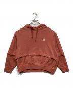 adidasアディダス）の古着「プルオーバーパーカー」｜ピンク